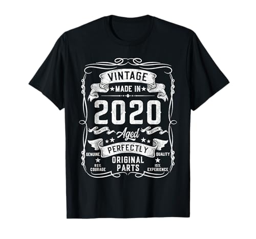 5th Birthday Gifts Boys Girls 5yr 5 Year Old Vintage 2020 T-Shirt 5th Birthday Gifts Boys Girls 5yr 5 Year Old Vintage 2020 T-Shirt von Cool Birthday Gifts Decorations For Boys Co.