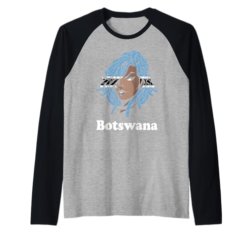 Botswana Girl Dreadlocks Botswanan Flagge Botswanan Pride Raglan Botswana Girl Dreadlocks Botswanan Flagge Botswanan Pride Raglan von Cool Botswanan Roots Botswana