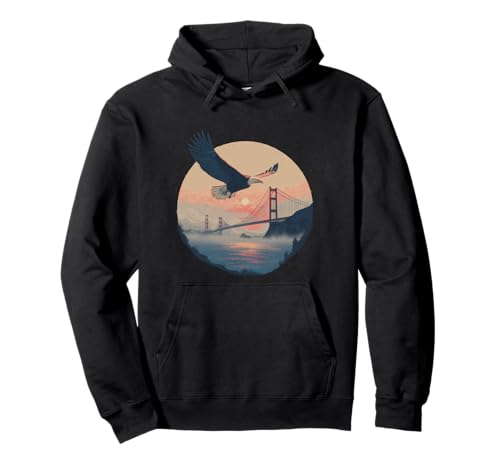 Sonnenaufgang Adler mit Brücke Kostüm für Jungen und Mädchen Pullover Hoodie Sonnenaufgang Adler mit Brücke Kostüm für Jungen und Mädchen Pullover Hoodie von Cool Bridge with Eagle Outfit