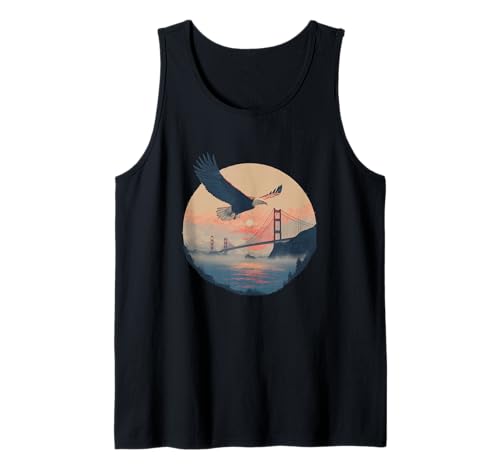 Sonnenaufgang Adler mit Brücke Kostüm für Jungen und Mädchen Tank Top Sonnenaufgang Adler mit Brücke Kostüm für Jungen und Mädchen Tank Top von Cool Bridge with Eagle Outfit