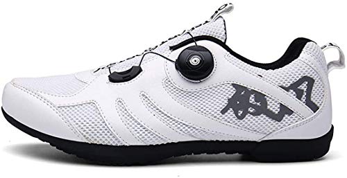 Cool-CZQ Fahrradschuhe Mountainbike Schuhe Unisex (39,Weiß) von Cool-CZQ