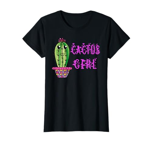 Kaktus-Mädchen, süße Kawaii-Kakteen-Liebhaber, Sukkulenten-Blumenpflanzen. T-Shirt von Cool Cactus Cactaceae s