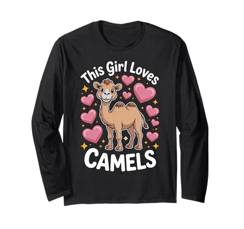 Camels Girl Lustiges Kamel Langarmshirt von Cool Camel Animal Fun Camels Girl Designs