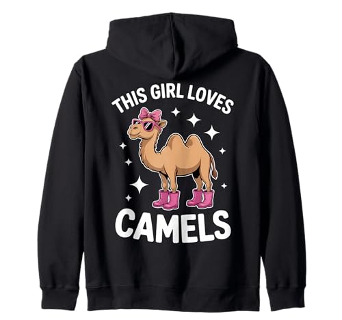 Camels Girl Lustiges Kamel Kapuzenjacke Camels Girl Lustiges Kamel Kapuzenjacke von Cool Camel Animal Funny Camels Girl Design