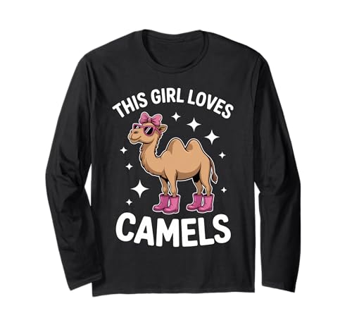 Camels Girl Lustiges Kamel Langarmshirt Camels Girl Lustiges Kamel Langarmshirt von Cool Camel Animal Funny Camels Girl Design