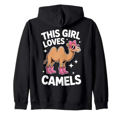 Camels Girl Lustiges Kamel Kapuzenjacke Camels Girl Lustiges Kamel Kapuzenjacke von Cool Camel Animal Funny Camels Girl Designs