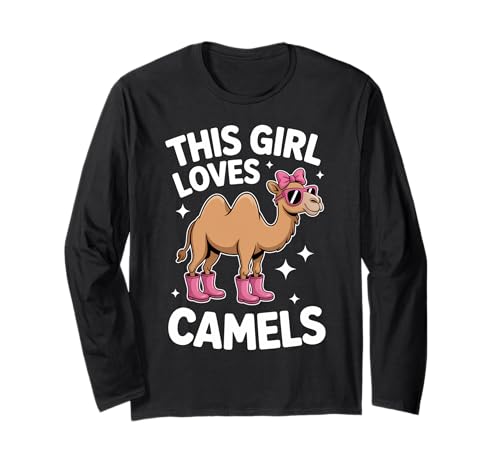 Camels Girl Lustiges Kamel Langarmshirt von Cool Camel Animal Funny Camels Girl Designs
