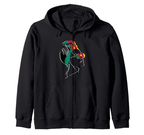 Kamerun Mädchen Kopftuch Kamerunische Wurzeln Kamerunische Flagge Kapuzenjacke Kamerun Mädchen Kopftuch Kamerunische Wurzeln Kamerunische Flagge Kapuzenjacke von Cool Cameroonian Roots Cameroon