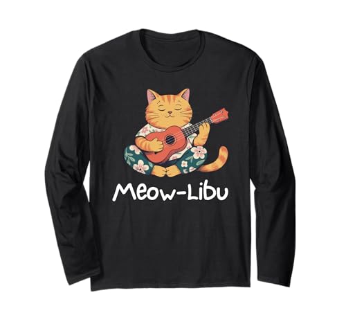 Lustige Katze Kätzchen Kitty spielt Ukulele Design Geschenk Männer Frauen Langarmshirt Lustige Katze Kätzchen Kitty spielt Ukulele Design Geschenk Männer Frauen Langarmshirt von Cool Cat Musician Music Lover Teacher Pun Graphic