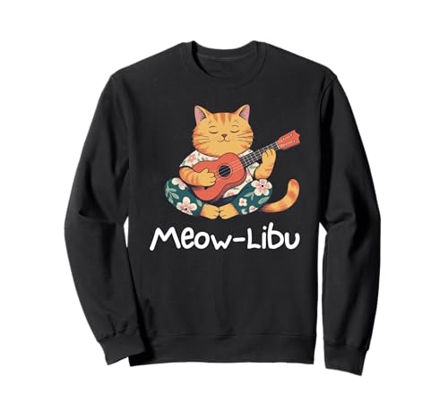 Lustige Katze Kätzchen Kitty spielt Ukulele Design Geschenk Männer Frauen Sweatshirt Lustige Katze Kätzchen Kitty spielt Ukulele Design Geschenk Männer Frauen Sweatshirt von Cool Cat Musician Music Lover Teacher Pun Graphic