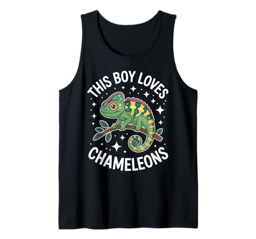 Herren This Boy Loves Chamäleons Tank Top Herren This Boy Loves Chamäleons Tank Top von Cool Chameleons Fun Chameleon Design