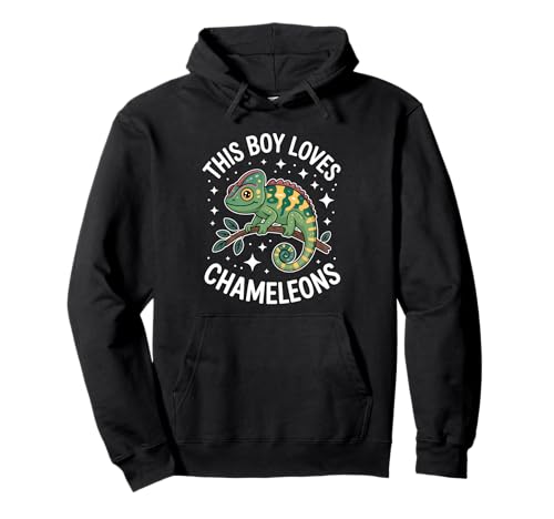 This Boy Loves Chamäleons Pullover Hoodie This Boy Loves Chamäleons Pullover Hoodie von Cool Chameleons Fun Chameleon Design