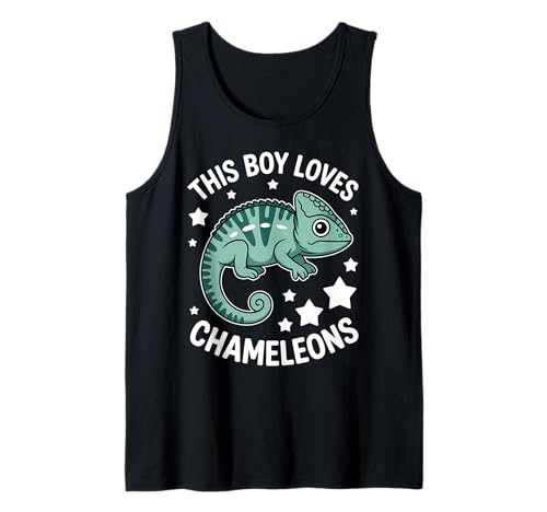 Herren This Boy Loves Chamäleons Tank Top Herren This Boy Loves Chamäleons Tank Top von Cool Chameleons Fun Chameleon Designs