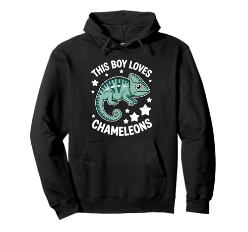 This Boy Loves Chamäleons Pullover Hoodie This Boy Loves Chamäleons Pullover Hoodie von Cool Chameleons Fun Chameleon Designs