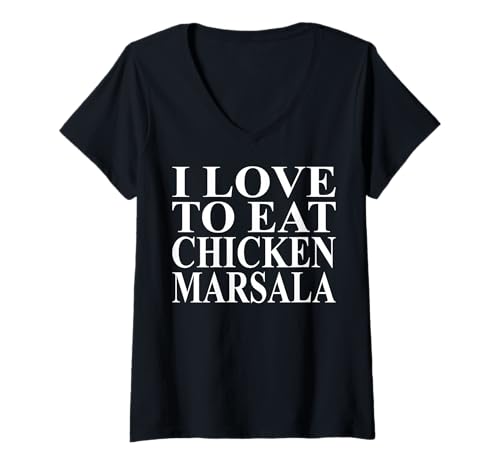 Damen Chicken Marsala Apparel | Tolles lustiges Hühnerliebhaber-Design T-Shirt mit V-Ausschnitt Damen Chicken Marsala Apparel | Tolles lustiges Hühnerliebhaber-Design T-Shirt mit V-Ausschnitt von Cool Chicken Marsala Humor Quote Merch