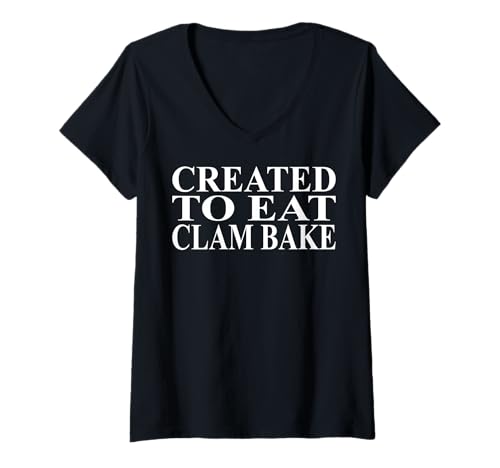 Damen Clam Bake Bekleidung | Bestes lustiges Muschelliebhaber-Design T-Shirt mit V-Ausschnitt Damen Clam Bake Bekleidung | Bestes lustiges Muschelliebhaber-Design T-Shirt mit V-Ausschnitt von Cool Clam Bake Humor Quote Merch