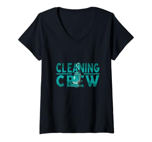Damen Staubsauger Cleaning Crew Clean Housekeeper Hoover T-Shirt mit V-Ausschnitt Damen Staubsauger Cleaning Crew Clean Housekeeper Hoover T-Shirt mit V-Ausschnitt von Cool Cleaning House Keeper Vacuum Cleaner