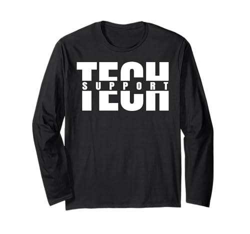 Funny Technical Support Men Women Tech Support Langarmshirt von Cool Computer Engineer Design Tee Store