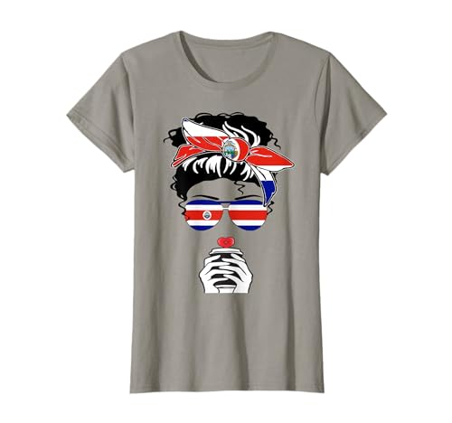Coole Costa Rican Coffee Mama Girl Tante Costa Rica Flagge Druck T-Shirt Coole Costa Rican Coffee Mama Girl Tante Costa Rica Flagge Druck T-Shirt von Cool Costa Rican Happy Costa Rica Independence Day