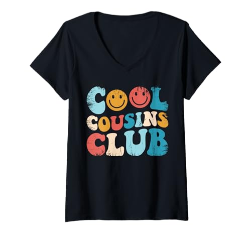 Damen Unisex Cool Cousins Club Funny Cousin Crew Kinder Jungen Mädchen T-Shirt mit V-Ausschnitt Damen Unisex Cool Cousins Club Funny Cousin Crew Kinder Jungen Mädchen T-Shirt mit V-Ausschnitt von Cool Cousins Club Matching Cousin Tee 2023