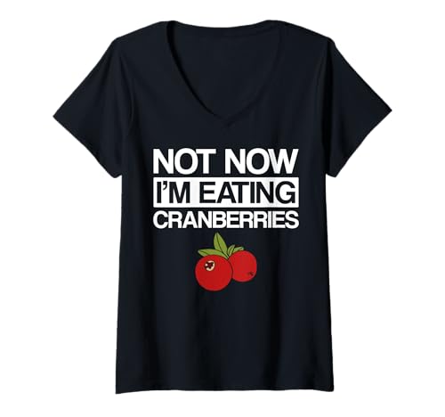 Damen Cranberry Apparel – Lustiges Design für Cranberries Lover T-Shirt mit V-Ausschnitt von Cool Cranberry Humor Quote Merch