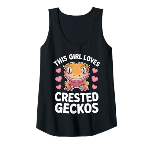 Damen Dieses Mädchen liebt Schopfgeckos Tank Top Damen Dieses Mädchen liebt Schopfgeckos Tank Top von Cool Crested Gecko Fun Crested Geckos Design