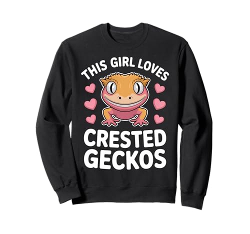 Dieses Mädchen liebt Schopfgeckos Sweatshirt Dieses Mädchen liebt Schopfgeckos Sweatshirt von Cool Crested Gecko Fun Crested Geckos Design