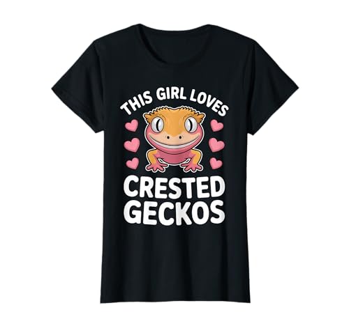 Dieses Mädchen liebt Schopfgeckos T-Shirt Dieses Mädchen liebt Schopfgeckos T-Shirt von Cool Crested Gecko Fun Crested Geckos Design
