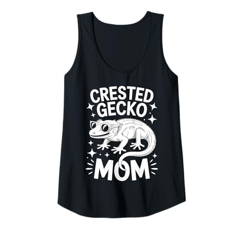 Damen Wappengecko Mom Lustiger Gecko mit Wappen Tank Top Damen Wappengecko Mom Lustiger Gecko mit Wappen Tank Top von Cool Crested Gecko Funny Crested Geckos Designs