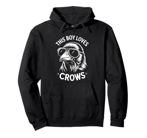 Crows Boy Lustige Krähe Pullover Hoodie von Cool Crow Funny Crows Boy Designs