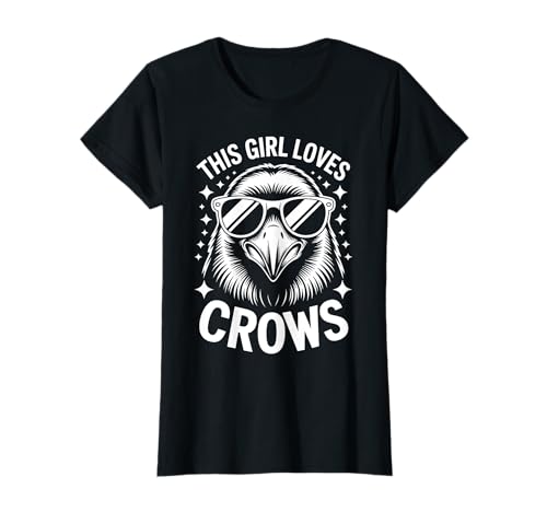 Krähen Mädchen Lustige Krähe T-Shirt Krähen Mädchen Lustige Krähe T-Shirt von Cool Crow Funny Crows Girl Design