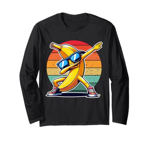 Cooles Bananen-Grafik-Design, für Herren, Damen, Kinder, Jungen, Mädchen Langarmshirt Cooles Bananen-Grafik-Design, für Herren, Damen, Kinder, Jungen, Mädchen Langarmshirt von Cool Dab Banana Fruit Lover Kids Party Wear