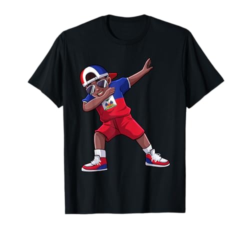 Dabbing Boy Haitianische Haiti Flagge Kinder Männer Frauen Sport Spieler T-Shirt Dabbing Boy Haitianische Haiti Flagge Kinder Männer Frauen Sport Spieler T-Shirt von Cool Dabbing Haitian Team Player Fans Gift Shop
