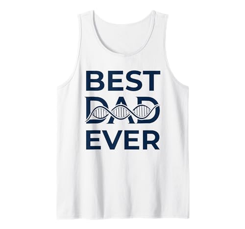 Herren DNA Double Helix Father Science-Grafik zum besten Vater Aller Zeiten Tank Top von Cool Designs for Father Dad Men