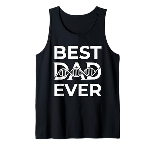 Herren DNA Double Helix Father Science-Grafik zum besten Vater Aller Zeiten Tank Top von Cool Designs for Father Dad Men