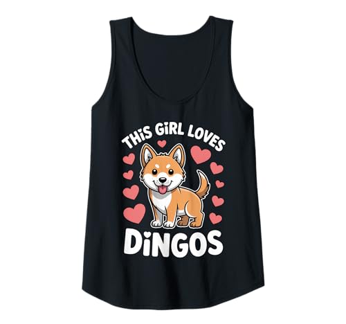 Damen Dieses Mädchen liebt Dingos Tank Top Damen Dieses Mädchen liebt Dingos Tank Top von Cool Dingo Fun Dingos Design