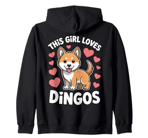 Dieses Mädchen liebt Dingos Kapuzenjacke Dieses Mädchen liebt Dingos Kapuzenjacke von Cool Dingo Fun Dingos Design