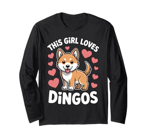 Dieses Mädchen liebt Dingos Langarmshirt Dieses Mädchen liebt Dingos Langarmshirt von Cool Dingo Fun Dingos Design
