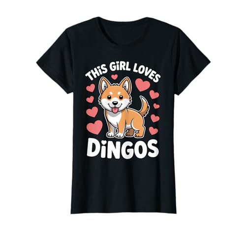 Dieses Mädchen liebt Dingos T-Shirt Dieses Mädchen liebt Dingos T-Shirt von Cool Dingo Fun Dingos Design