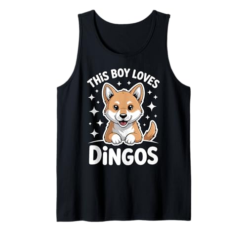 Herren Dieser Junge liebt Dingos Tank Top von Cool Dingo Fun Dingos Designs