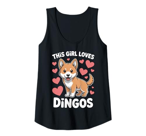 Damen Dieses Mädchen liebt Dingos Tank Top von Cool Dingo Funny Dingos Design
