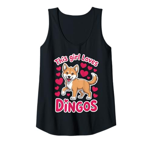 Damen Dieses Mädchen liebt Dingos Tank Top Damen Dieses Mädchen liebt Dingos Tank Top von Cool Dingo Funny Dingos Designs