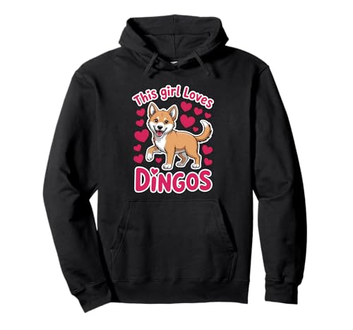 Dieses Mädchen liebt Dingos Pullover Hoodie Dieses Mädchen liebt Dingos Pullover Hoodie von Cool Dingo Funny Dingos Designs