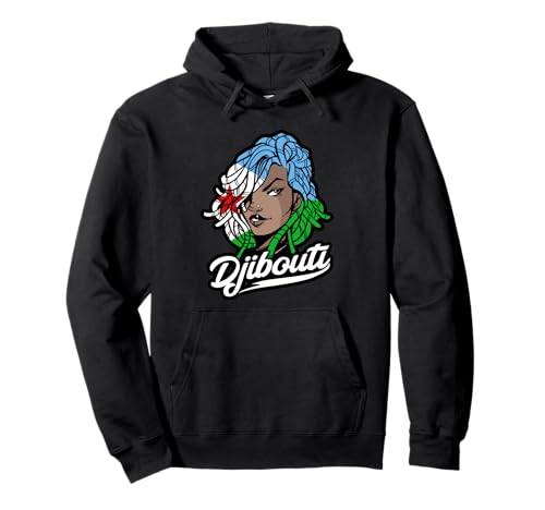 Dschibuti Mädchen Dreadlocks Dschibutian Pride Dschibuti-Flagge Pullover Hoodie Dschibuti Mädchen Dreadlocks Dschibutian Pride Dschibuti-Flagge Pullover Hoodie von Cool Djiboutian Roots Djibouti