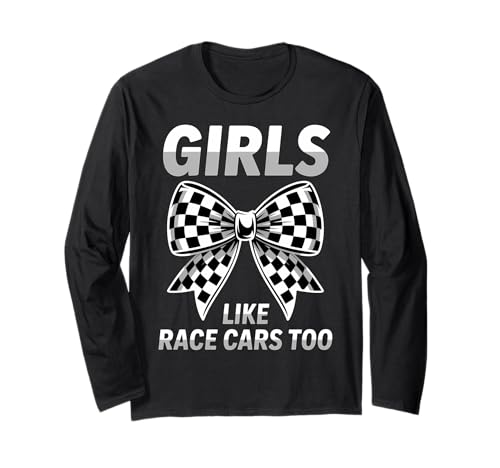 Drag-Racing-Mädchen mögen Rennwagen, zu lustige Rennwagen Langarmshirt Drag-Racing-Mädchen mögen Rennwagen, zu lustige Rennwagen Langarmshirt von Cool Drag Racing Girl Funny Racing Car Design