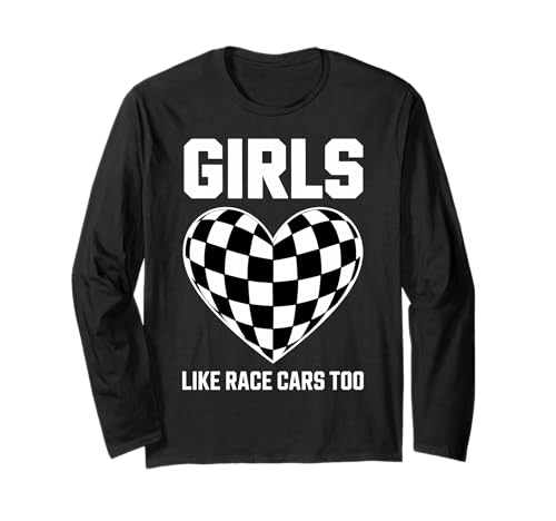 Drag-Racing-Mädchen mögen Rennwagen, zu lustige Rennwagen Langarmshirt Drag-Racing-Mädchen mögen Rennwagen, zu lustige Rennwagen Langarmshirt von Cool Drag Racing Girl Funny Racing Car Designs