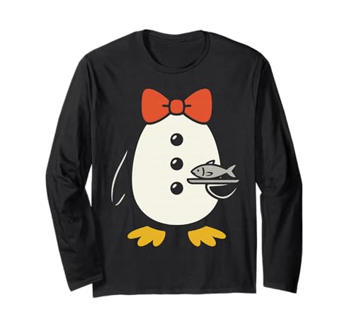 Penguin Tuxedo Kostüm Kellner Server Fisch Halloween Kinder Langarmshirt Penguin Tuxedo Kostüm Kellner Server Fisch Halloween Kinder Langarmshirt von Cool Dress Up Merch Meme Tees And Stuff