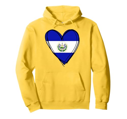 Stolzer Salvadorianischer Junge Mädchen Mama Hello EL Salvador Flagge Herz Pullover Hoodie Stolzer Salvadorianischer Junge Mädchen Mama Hello EL Salvador Flagge Herz Pullover Hoodie von Cool El Salvador Independence Day Proud Salvadoran