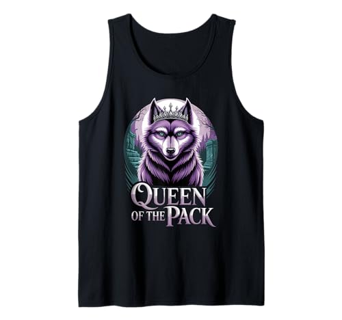 Queen of The Pack Strong Confident Powerful Werwolf Girl Tank Top von Cool Empowering Alpha Women