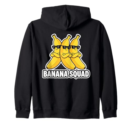 Banana Squad Funny Fruit Banana Lover Team Banana Crew Kinder Kapuzenjacke Banana Squad Funny Fruit Banana Lover Team Banana Crew Kinder Kapuzenjacke von Cool Funny Banana Squad Cartoon Fruit T-Shirt